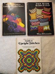 Lot of 3 Mira Silverstein’s Needlework Books Upright, Looped & Knotted, Bargello