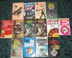 SPY PRIVATE EYE ESPIONAGE LOT – 14 PBs VG-Fine – Toff, James Bond, Ellery Queen
