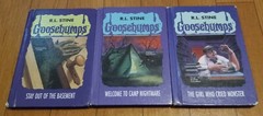 Goosebumps Hardcover Large Print Book Lot of 3, #s 2, 8, 9 – Stay Out Basement