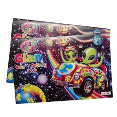 Two Lisa Frank Giant Color and Activity Book Space Cover 16″ X 10.75″ New 2023