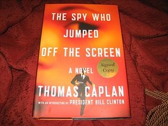The Spy Who Jumped off the Screen by Thomas Caplan (2012, Hardcover) SIGNED 1STP