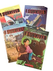 I Survived Series Lauren Tarshis 4x Graphic Novels Shark Grizzly Nazi Titanic