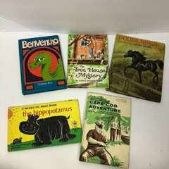 Lot of 5 Vintage Misc Books Children Kids Hardcover 1970s
