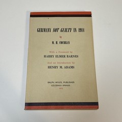 Germany Not Guilty in 1914 by M. H. Cochran (Paperback, 1972) World War I WWI