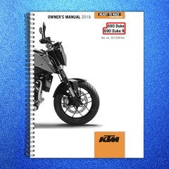 KTM 690 Duke 690 Duke R Owners Manual 2016 – STEEL WIRE BOUND – TOUGH COVERS