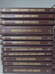 Lot Of 34 Louis L’amour Leatherette Collection Bantam Books HC 1980s-90s