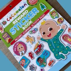 Cocomelon Reward Sticker Book with Learning Activity Pages 500+ Stickers