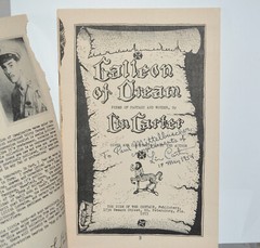 SIGNED Lin Carter 1954 Fanzine Galleon Of Dream Poetry Poems Of Fantasy & Wonder