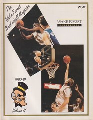 THE WAKE FOREST BASKETBALL MAGAZINE, 1990-91, VOLUME II, 128pp