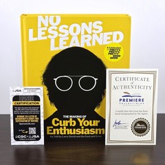 LARRY DAVID No Lessons Learned Curb Your Enthusiasm SIGNED Premiere w/ JSA Cert