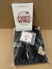 Redsox Combo Fourth Wing Book With Auto Plat And Boomer Jacket XL
