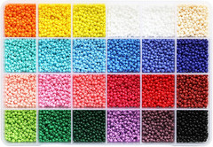 Size 3Mm Seed Beads about 8400Pcs in Box, 8/0 round Glass Seed Beads for Making