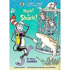 Hark! A Shark! All About Sharks; The Cat i- 9780375870736, hardcover, Worth, new