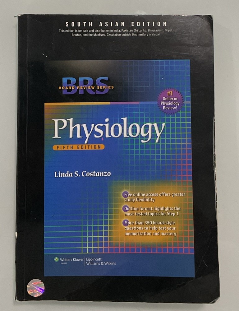 Board Review Series: Physiology, 5th Edition by Linda Costanzo (With Acces Code)