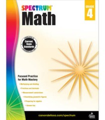 Spectrum Math Workbook, Grade 4 – Paperback By Spectrum – GOOD