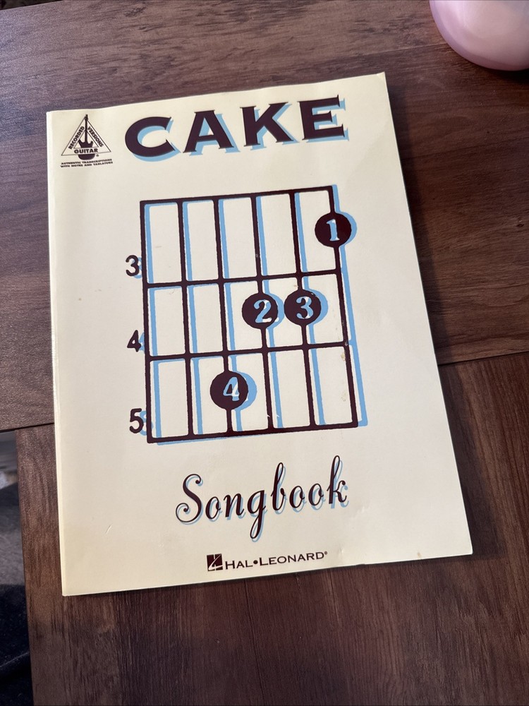 Cake Songbook Hal Leonard – Guitar Notes and Tabs 1995 0-634-00771-8