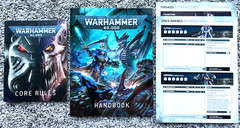 40k 10th edition Mini Paperback core rules and core handbook 72-pages