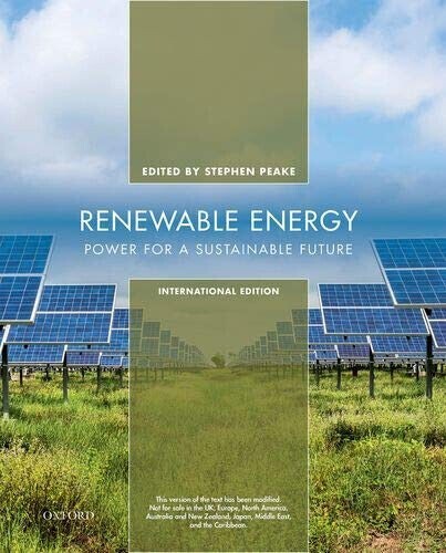 New. RENEWABLE ENERGY by Stephen Peak 4th INTL ED ‘Free Ship from USA’