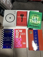 Mel Robbins, Anthony Horowitz, Robert Greene Paperback Book Lot
