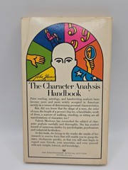 the character analysis handbook By Valerie Moolman 1971 Paperback G-490