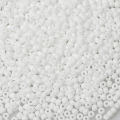 White Color 3Mm Seed Beads about 3600Pcs/100Grams in Bag, 8/0 Glass Craft Beads