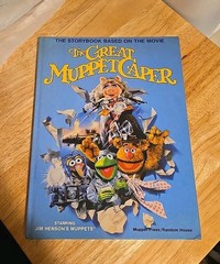 Vintage 1981 The Great Muppet Caper Hardcover Book Kermit Frog Miss Piggy Movie