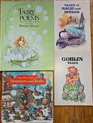 80s Magical Folklore Childrens Book Lot – Fairies, Poems, Goblin Tales, Magic &