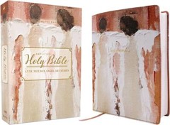 AMP Holy Bible, Anne Neilson Angel Art Series, Leathersoft, Blush – Zondervan