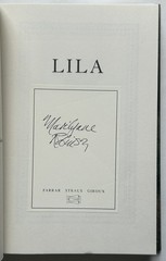 SIGNED Lila by Marilynne Robinson FIRST EDITION/FIRST PRINTING New & Unread