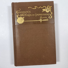 Goodwins Sketches Impressions Antique 1887 HC Music Theater Social History Mason