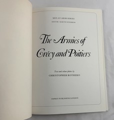 Armies of Crecy and Poitiers Osprey Men-at-Arms 111 Medieval War History Book