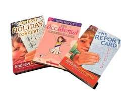 Scholastic Books Lot: Last Holiday Concert, Report Card, Accidental Cheerleader