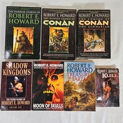 Lot of 7 PB Books Robert E. Howard Conan Kull Horror Stories Fantasy Del Rey