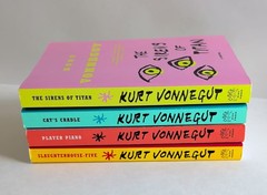 Kurt Vonnegut Lot 4 Paperbacks – Cat’s Cradle Player Piano Sirens Slaughterhouse