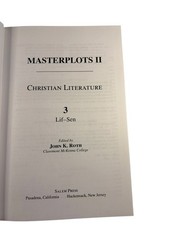 Masterplots II Christian Literature John K. Roth 2008 First Printing 4 Vol Set
