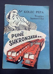 OLD ALBANIA BOOK-KOLEC PEPA-PUNE SHKRONJASH-TREGIME HUMORISTIKE-1976-COMMUNISM