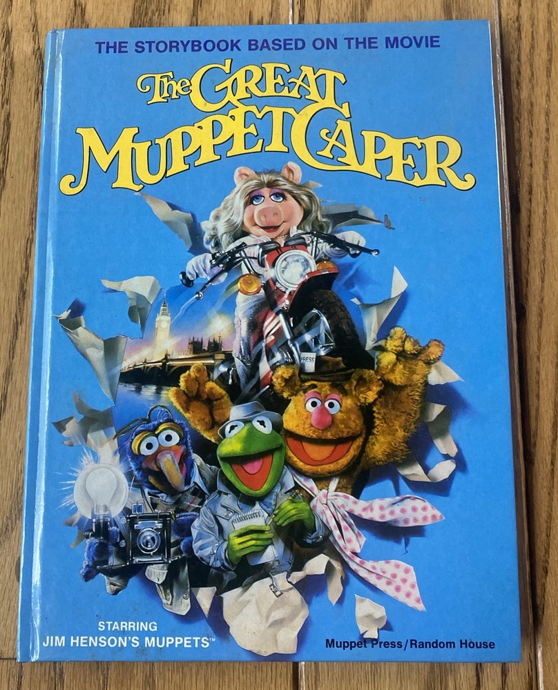 Vintage 1981 The Great Muppet Caper Hardcover Book Kermit Frog Miss Piggy Movie