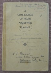 A COMPILATION OF FACTS ABOUT THE UCMS ~ HALBERT BROWN ~ CHURCH OF CHRIST ~ RARE!