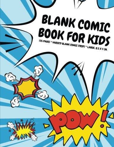 Blank Comic Book for Kids: 135 Pages, Variety Blank Comic Strips, Icebu – GOOD