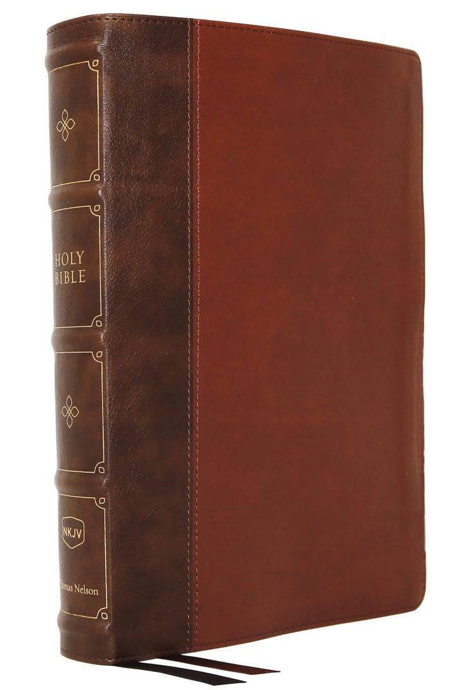 NKJV, Large Print Verse-by-Verse Reference Bible, Maclaren Series, Leatherso…