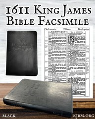 1611 King James Bible AV1611 Facsimile w/ Apocrypha in Faux Leather Softcover