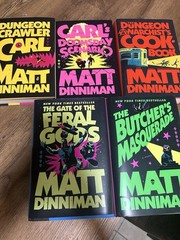 Dungeon Crawler Carl Matt Dinniman, Hardcover Books 1-5