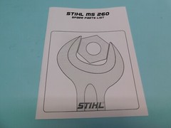 PARTS LIST MANUAL FOR STIHL MS260 CHAINSAW ( 33 PAGES ) ————- MAN11A