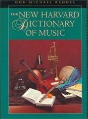 New Harvard Dictionary of Music by Don M. Randel (1986, Hardcover)