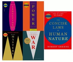 Robert Greene 5 Book Set: Concise Power,Law,War,Mastery,Seduction (Paperback)