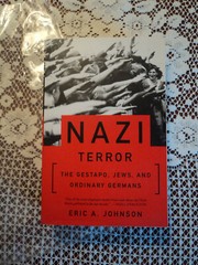 ERIC A. JOHNSON Nazi Terror SOFTCOVER ©2000 Basic Books