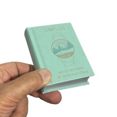 new 2022 Unplug Mini Book Meditations and Inspirations, hardcover 256 pages