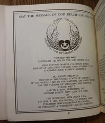 Toward The One 1974 Sufi Order Pir Vilayat Inayat Khan Harper Colophon Poor