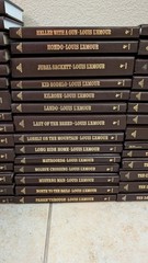 LOUIS L’AMOUR LEATHERETTE HC BOOKS SACKETT BANTAM WESTERN – Pick Your Title Menu