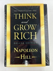 THINK AND GROW RICH by Napoleon Hill Vegan Leather Bound Deluxe Edition *Sealed*